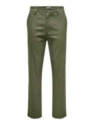 ONLY & SONS Cargojeans Edge (1-tlg) Dunkelgrün/Khaki