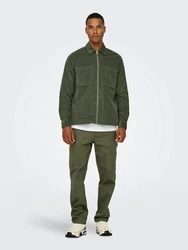 ONLY & SONS Cargojeans Edge (1-tlg) Dunkelgrün/Khaki