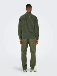 ONLY & SONS Cargojeans Edge (1-tlg) Dunkelgrün/Khaki