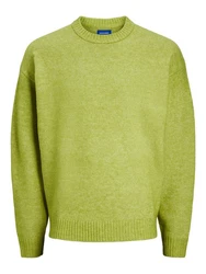 Jack & Jones Rundhalspullover Neonfarben/Grün/Gelb
