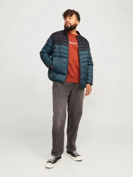 Jack & Jones Steppjacke JJESprint petrol/schwarz