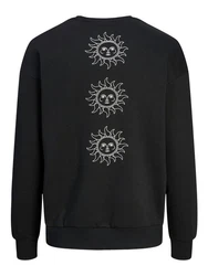 JACK & JONES Sweatshirt JJMystic schwarz/weiß