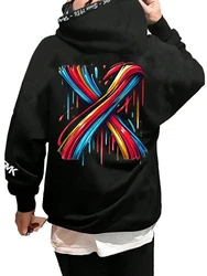RMK Hoodie Herren Kapuzenpullover Schwarz/Mischfarben