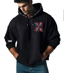 RMK Hoodie Herren Kapuzenpullover Schwarz