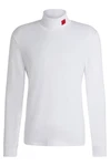 HUGO T-Shirt Herren Longsleeve Style DEROLLO224 Grau/Weiß/Creme