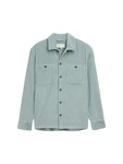 TOM TAILOR Denim Langarmhemd Cord Overshirt Hellblau/Blau/Grün