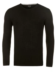 WOTEGA Strickfleece Pullover Pete Schwarz/Dunkelgrün/Khaki