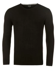 WOTEGA Strickfleece Pullover Pete Schwarz/Dunkelgrün/Khaki