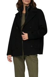 s.Oliver Strickjacke Cabanjacke Regular Fit Schwarz