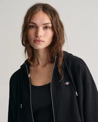 Gant Sweatshirt Zip Hoodie Shield Relaxed Fit 