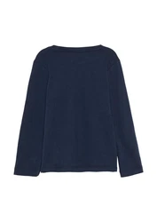s.Oliver Langarmhemd T-Shirt Dunkelblau/Braun/Hellblau