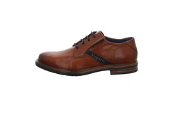 bugatti Rigalo Comfort Schnürschuh Braun/Beige/Hellblau