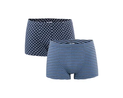 LIVING CRAFTS Retro Pants HOGAN GOTS zertifiziert Dunkelblau/Blau/Hellblau