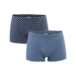 LIVING CRAFTS Retro Pants HOGAN GOTS zertifiziert Dunkelblau/Blau/Hellblau