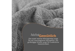 Bestlivings Herrenbademantel Hemmy Morgenmantel Dunkelgrau/Hellgrau/Grau