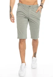 RedBridge Herren Chino Shorts Khaki/Dunkelgrün