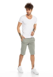RedBridge Herren Chino Shorts Khaki/Dunkelgrün