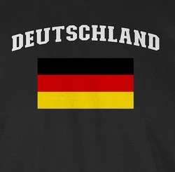 Shirtracer T-Shirt Deutschland Schriftzug Fanartikel (2024) Grau/Schwarz/Creme/Beige