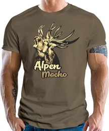 T-Shirt fr Bergfans - Alpen Macho