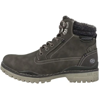 Dockers by Gerli Schnürstiefelette Herren Schnürboots Dunkelgrün/Khaki/Grau/Braun