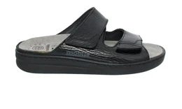James, Pantolette, Black, Mamouth 714 (Glattleder), Wechself Pantolette