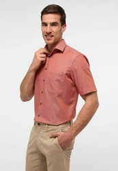 Eterna Kurzarmhemd COMFORT FIT NON IRON Rot/Orange/Rosa