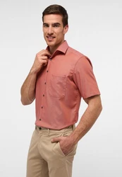 Eterna Kurzarmhemd COMFORT FIT NON IRON Rot/Orange/Rosa