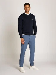 Tommy Hilfiger Rundhalspullover GRAPHIC COTTON CREW blau (desert sky)