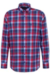 bugatti Hemd Hellblau/Rot/Dunkelrot/Lila