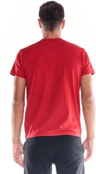 LEONE 1947 T-Shirt Big Logo Rot/Dunkelrot