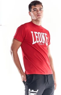 LEONE 1947 T-Shirt Big Logo Rot/Dunkelrot LEONE 1947 T-Shirt Big Logo Rot/Dunkelrot