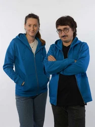 glore Sweatjacke Sammy Zip-Hoodie Blau