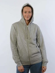 glore Sweatjacke Sammy Zip-Hoodie Hellgrau/Grau/Rosa/Silber/Orange