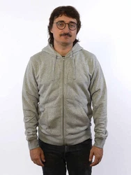 glore Sweatjacke Sammy Zip-Hoodie Hellgrau/Grau/Rosa/Silber/Orange