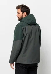 Jack Wolfskin 3-in-1 Funktionsjacke GLAABACH 3IN1 JKT Dunkelgrün/Grün