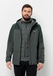 Jack Wolfskin 3-in-1 Funktionsjacke GLAABACH 3IN1 JKT Dunkelgrün/Grün