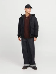 Jack & Jones Bomberjacke JJCONSTRUCT BOMBER Schwarz