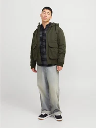 Jack & Jones Bomberjacke JJCONSTRUCT BOMBER Dunkelgrün