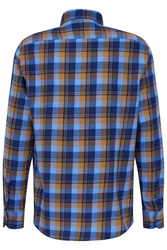 bugatti Hemd Blau/Hellblau/Dunkelblau