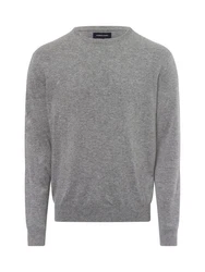 Andrew James Strickpullover Grau/Dunkelgrau