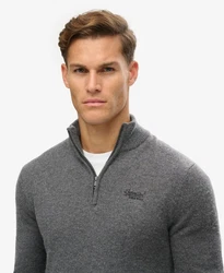 Superdry Strickpullover Essential grau/gull grey marl