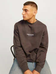 Jack & Jones Sweatshirt JORVESTERBRO SWEAT CREW NECK NOOS Braun/Grau/Dunkelbraun/Dunkelgrün/Beige/Khaki