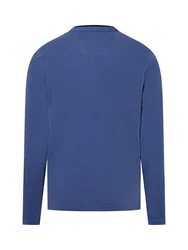 Nils Sundström Langarmshirt Blau/Dunkelblau/Hellblau