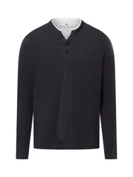 Nils Sundström Langarmshirt Dunkelblau/Schwarz/Grau/Dunkelgrau