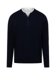 Nils Sundström Langarmshirt Dunkelblau/Blau