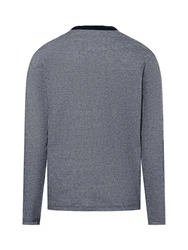 Nils Sundström Langarmshirt Grau/Dunkelblau/Hellgrau