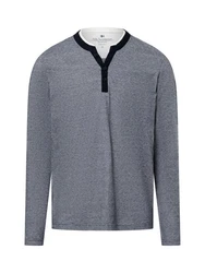 Nils Sundström Langarmshirt Grau/Dunkelblau/Hellgrau
