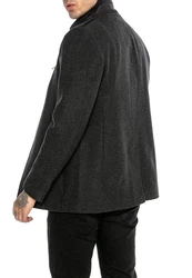 RedBridge Kurzmantel Bradford mit Kragen und Taschen Dunkelgrau/Grau