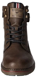 Mustang Shoes Schnürboots Dunkelbraun/Braun/Beige/Khaki/Dunkelgrün