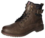 Mustang Shoes Schnürboots Dunkelbraun/Braun/Beige/Khaki/Dunkelgrün